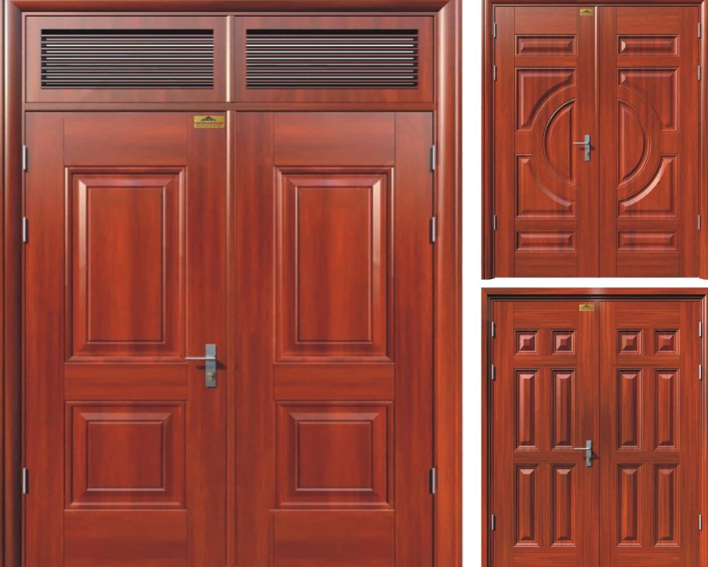 Mẫu cửa thép 2 cánh đều